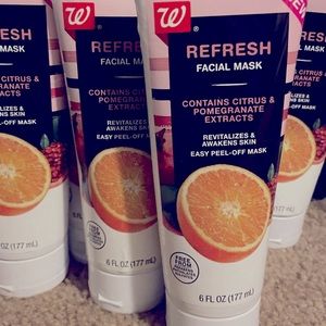 Citrus and pomegranate peel off face mask